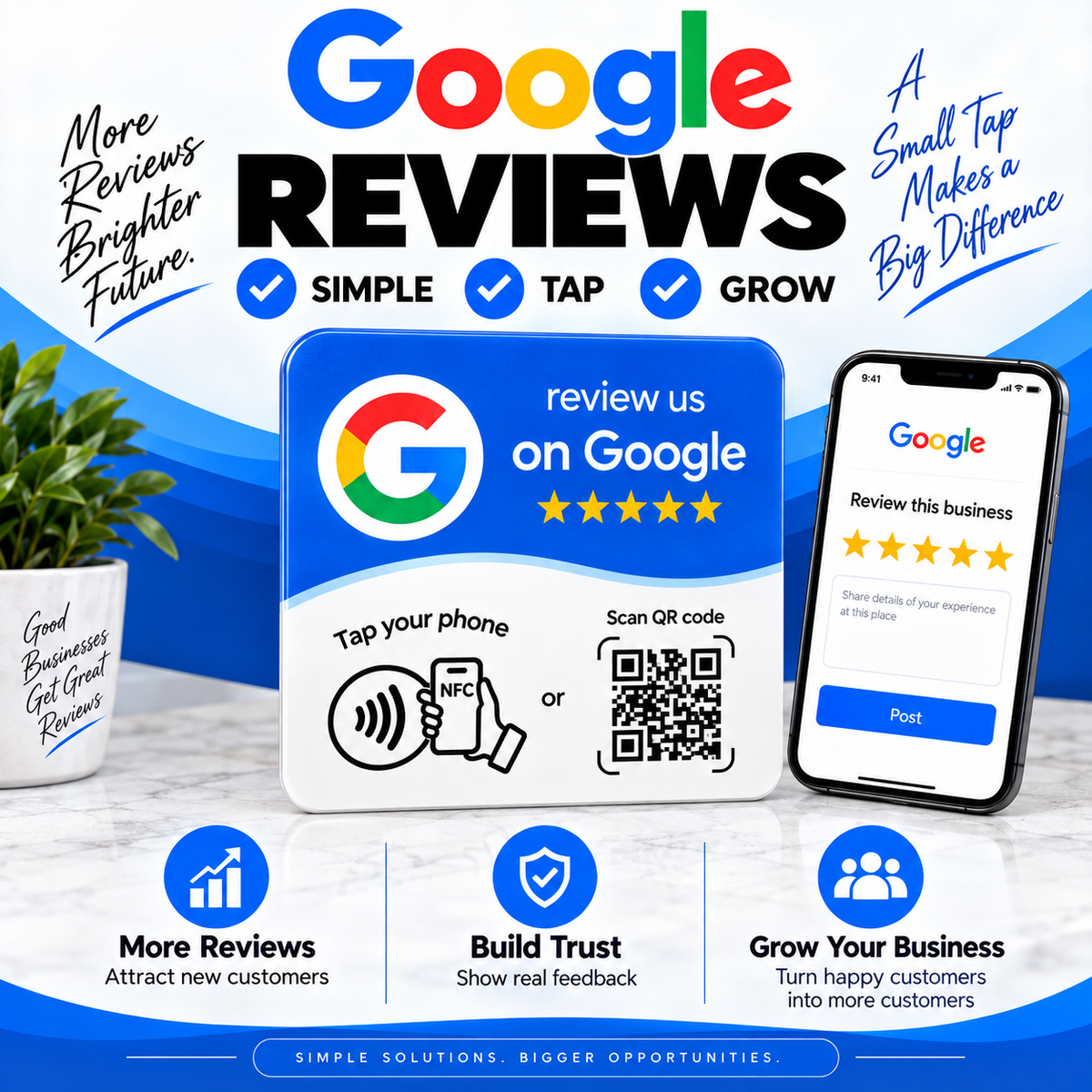 Google NFC Review Card