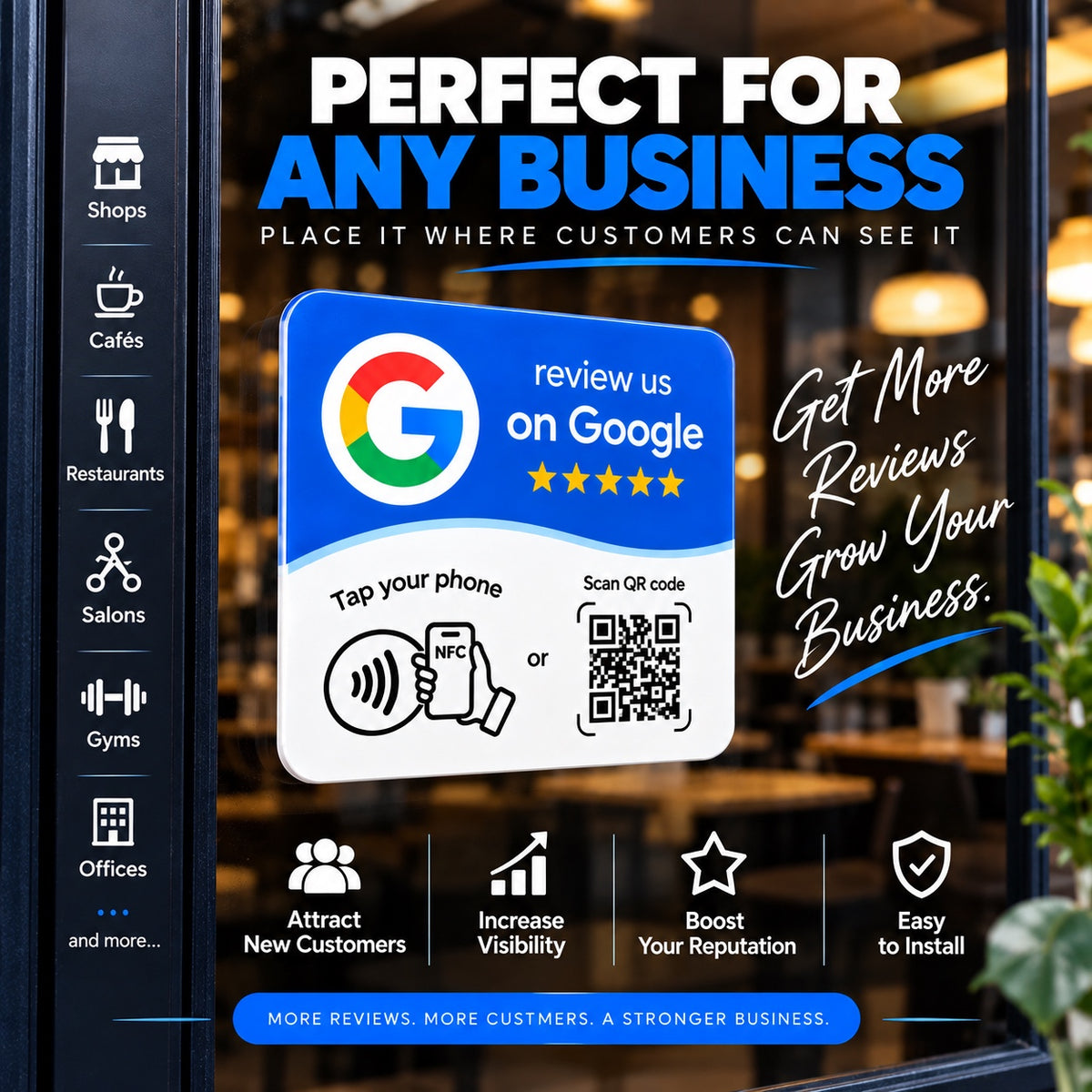 Premium Google NFC Review Card